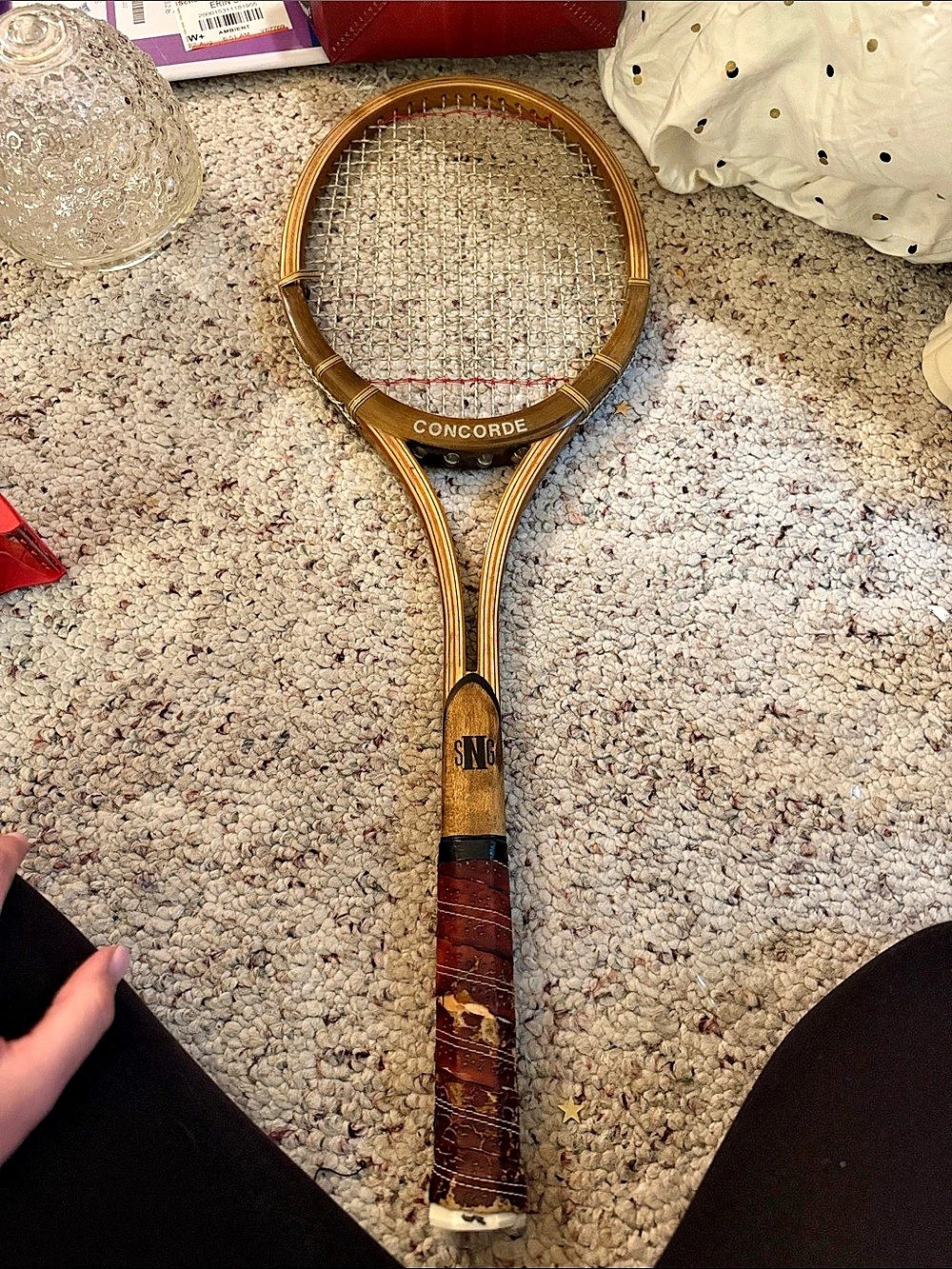 Concorde Vintage Brown Tennis Racket